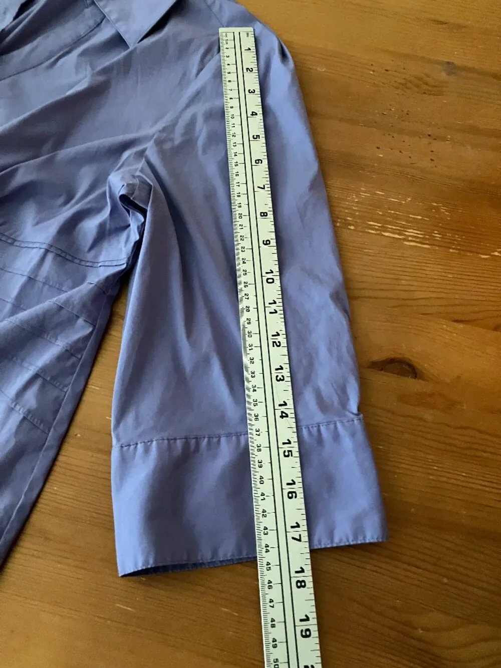 ALFANI HOUSE women's Button-down shirt/blouse light lavender purple 3/4 slvs 14W - Picture 9 of 9
